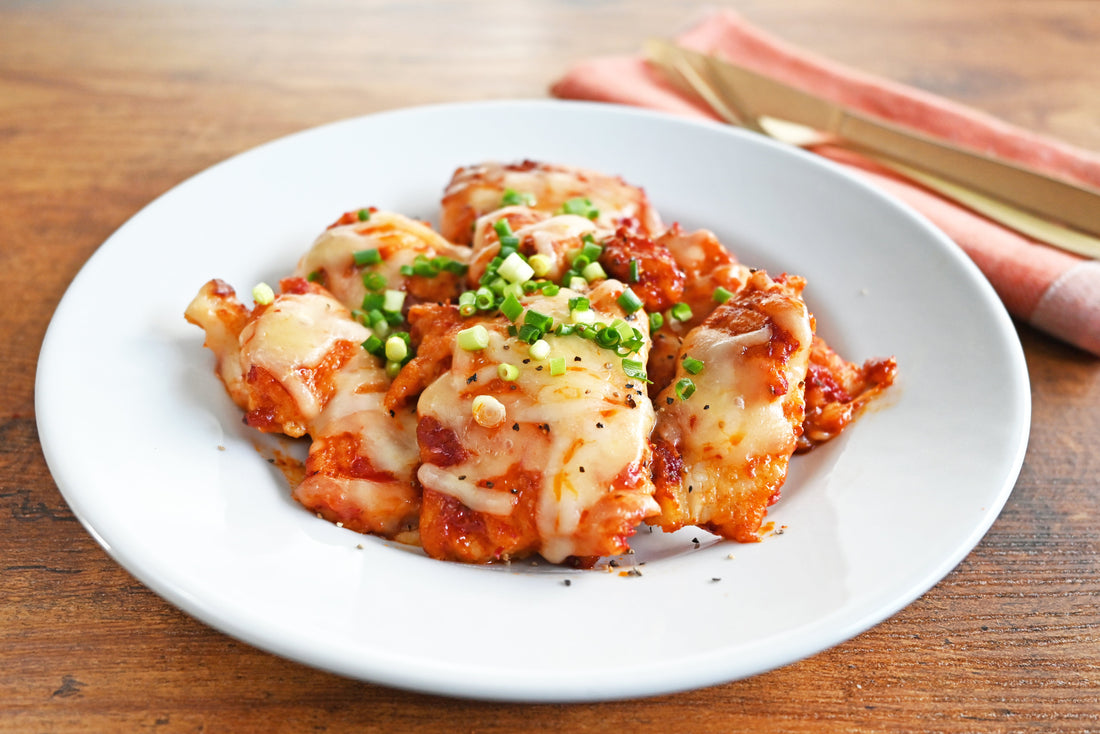 鶏むね肉のキムチーズピカタ ~キムチ醬で旨味倍増!~ | 福耳キムチレシピ