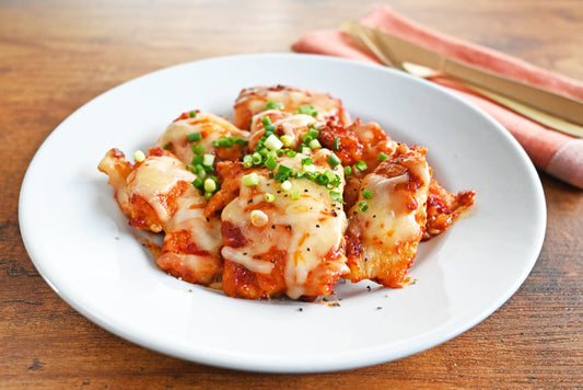 鶏むね肉のキムチーズピカタ ～キムチ醬で旨味倍増！～ | 福耳キムチレシピ